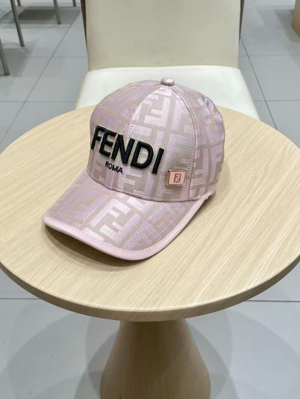 Fendi Pink Baseball Cap